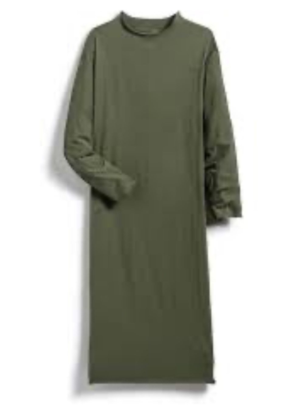 Frank & Eileen Tee Lab Olive Green High Square Neck Dress Size XS